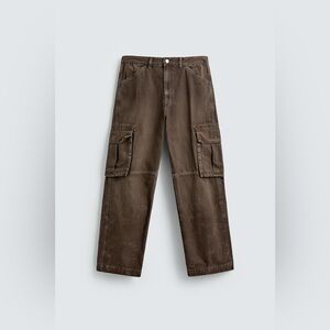 Zara Tan Cargo Pants